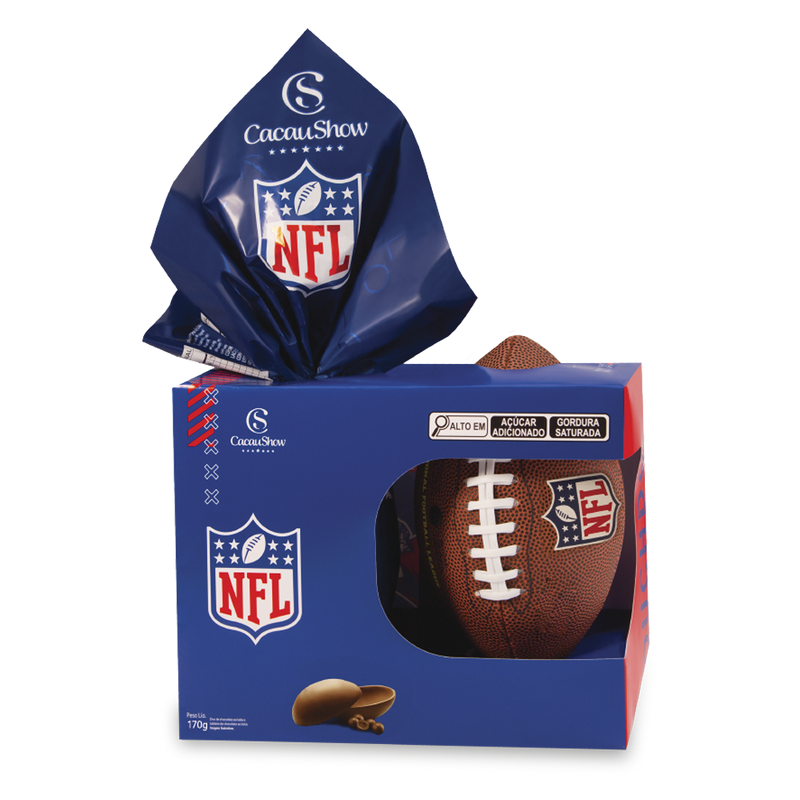 Ovo de Páscoa ao Leite Chocoesportes Bola NFL 170g
